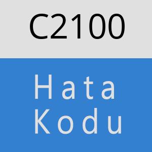 C2100 hatasi