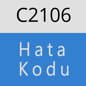 C2106 hatasi