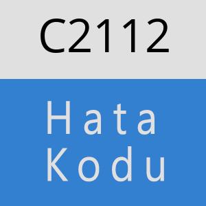 C2112 hatasi