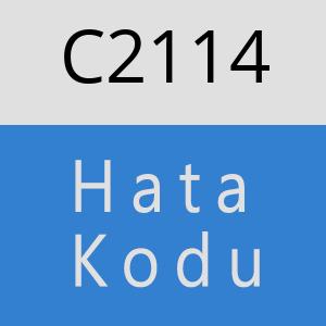 C2114 hatasi