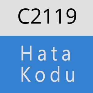 C2119 hatasi