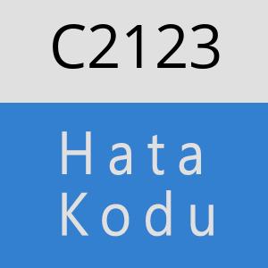 C2123 hatasi