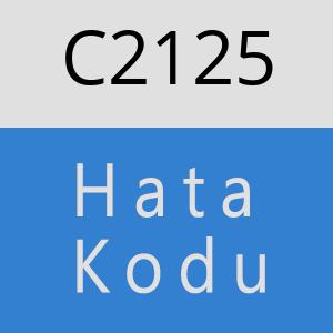 C2125 hatasi