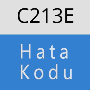 C213E hatasi