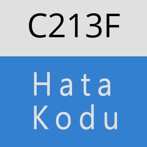 C213F hatasi