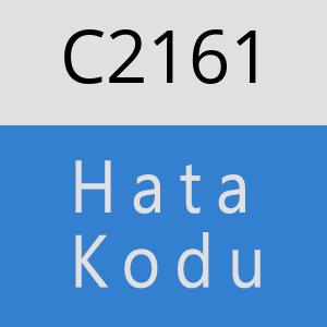 C2161 hatasi