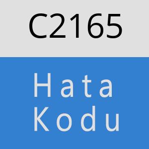 C2165 hatasi