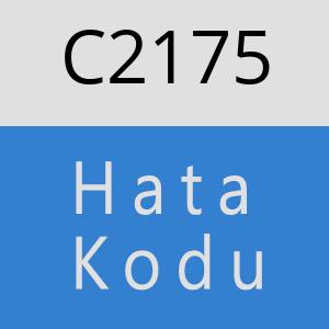 C2175 hatasi
