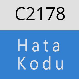 C2178 hatasi