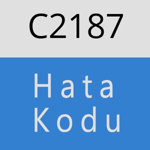 C2187 hatasi