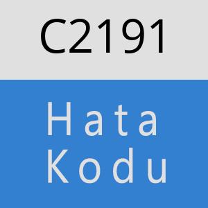 C2191 hatasi