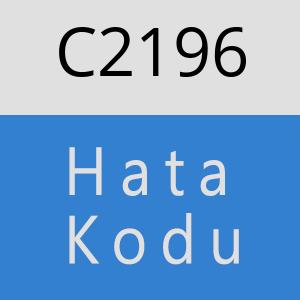 C2196 hatasi