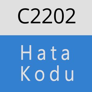 C2202 hatasi