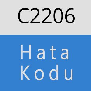 C2206 hatasi