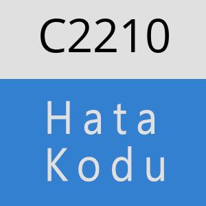 C2210 hatasi