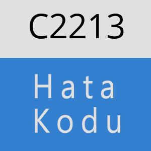 C2213 hatasi