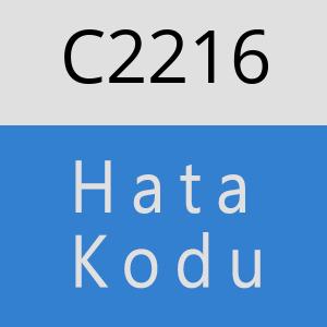 C2216 hatasi