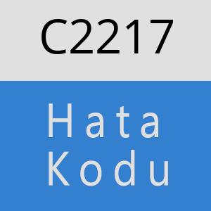 C2217 hatasi