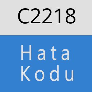 C2218 hatasi