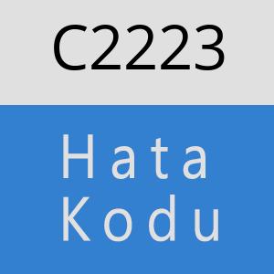 C2223 hatasi