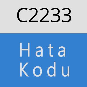 C2233 hatasi