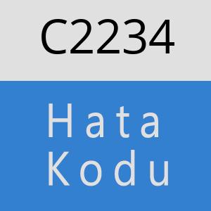 C2234 hatasi