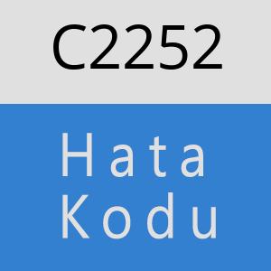 C2252 hatasi