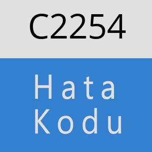 C2254 hatasi