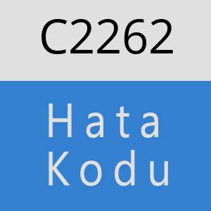 C2262 hatasi