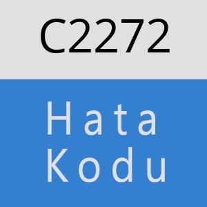 C2272 hatasi