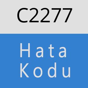 C2277 hatasi