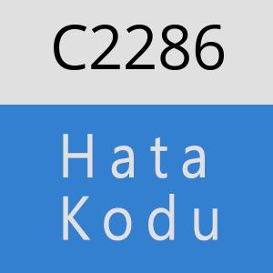C2286 hatasi
