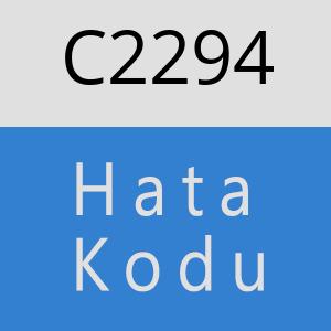 C2294 hatasi