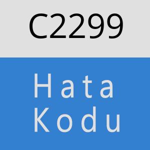 C2299 hatasi