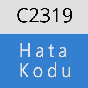 C2319 hatasi
