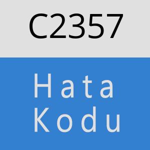 C2357 hatasi