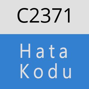 C2371 hatasi