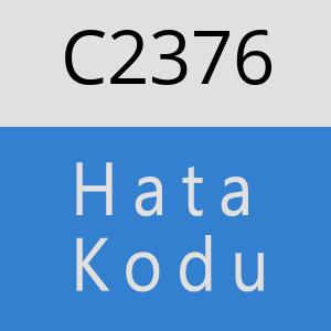 C2376 hatasi