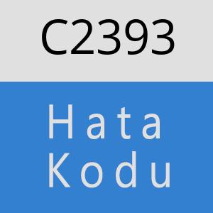 C2393 hatasi