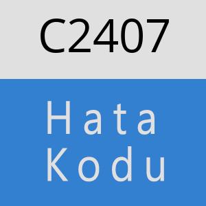 C2407 hatasi