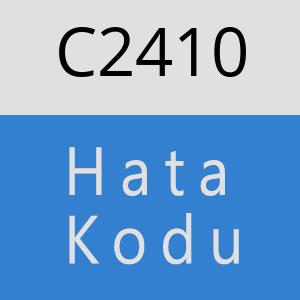 C2410 hatasi