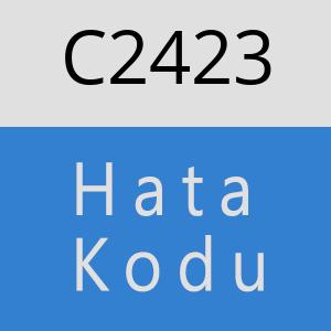 C2423 hatasi