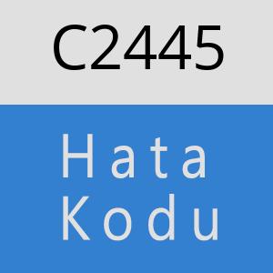 C2445 hatasi