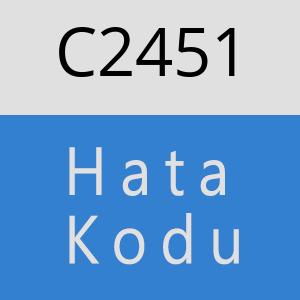 C2451 hatasi