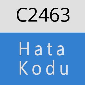 C2463 hatasi