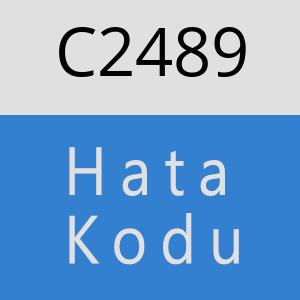 C2489 hatasi