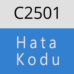 C2501 hatasi