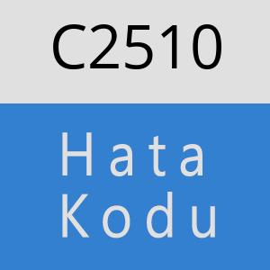 C2510 hatasi