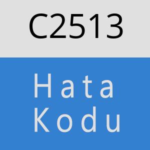 C2513 hatasi