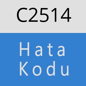 C2514 hatasi